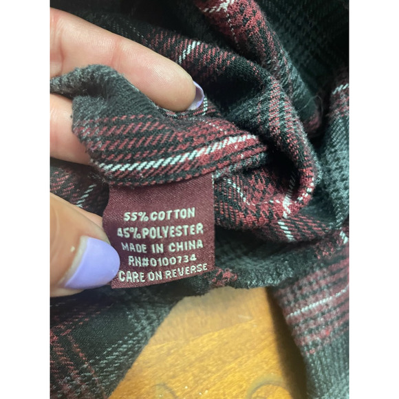 Falcon Bay Collared Shirt Snap Button Plaid Pattern Chest Pockets Multicolor  L - Picture 8 of 9